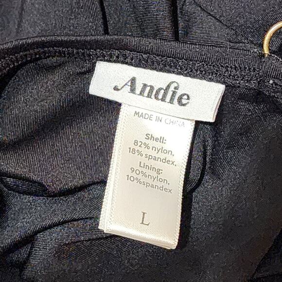 Andie The Sardinia One Piece‎ Swimsuit Black Large - Picture 4 of 8